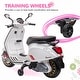 preview thumbnail 4 of 18, Battery-Powered Vespa Electric Motorcycle for Toddlers, Music, FM Radio, Headlight, and Single-Button Start