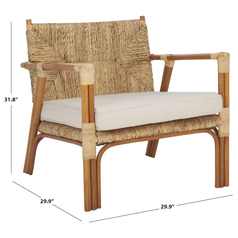 SAFAVIEH Couture Elexa Banana Weaving Accent Chair - 30"W x 30"D x 32"H