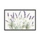preview thumbnail 1 of 13, iCanvas "Floursack Lavender V on Linen" by Danhui Nai Framed Silver - 26x40