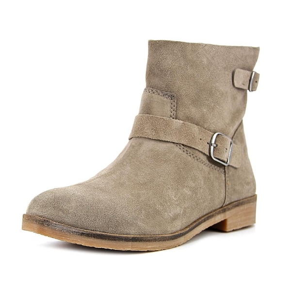 Lucky Brand Galvann Women Round Toe Suede Gray Ankle Boot