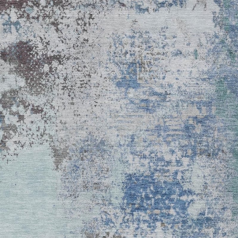 HomeRoots Abstract Transitional Rectangle Outdoor Rug