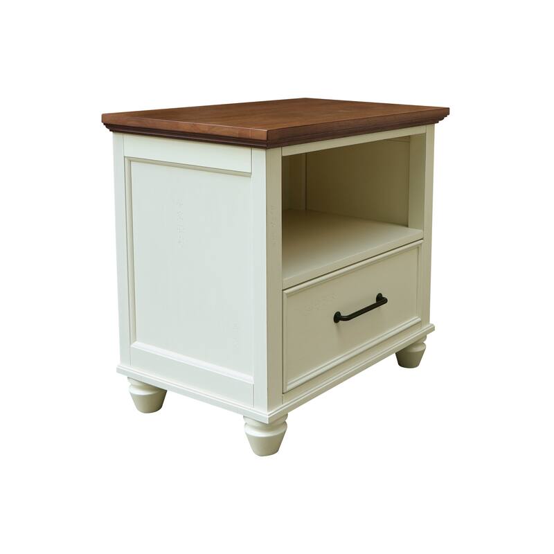 International Concepts Solid Wood 1-Drawer Nightstand