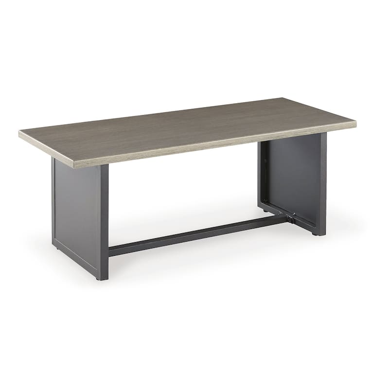 Signature Design by Ashley Bree Zee Gray 7-Piece Outdoor Modular Seating - 130" W x 130" D x 34.5" H