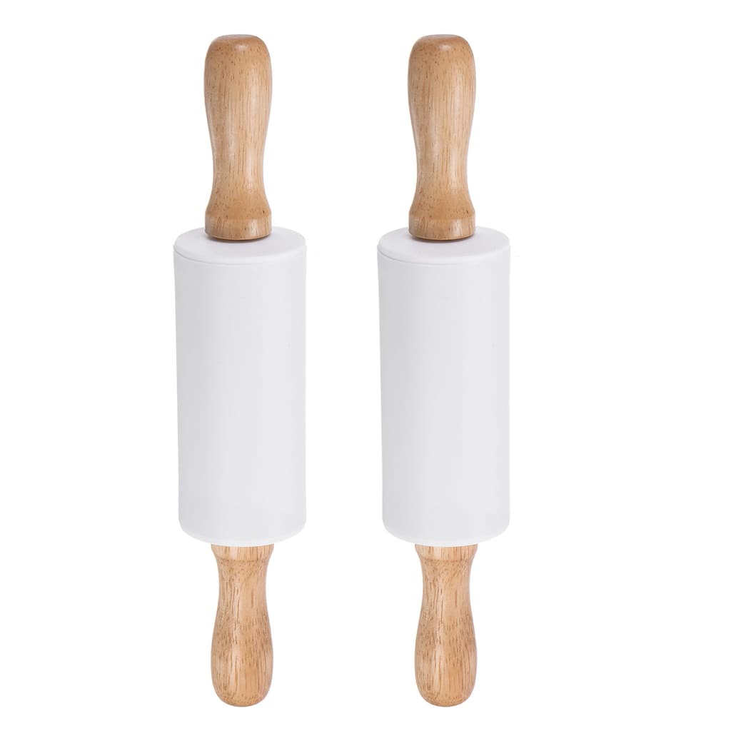 2pcs Silicone Rolling Pins for Baking Cooking