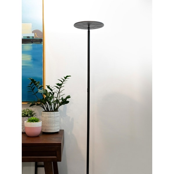 Brightech Sky Flux 67 in. Classic Black Industrial Dimmable and Color Temperature Adjustable LED Floor Lamp On Sale Bed Bath Beyond 35419434