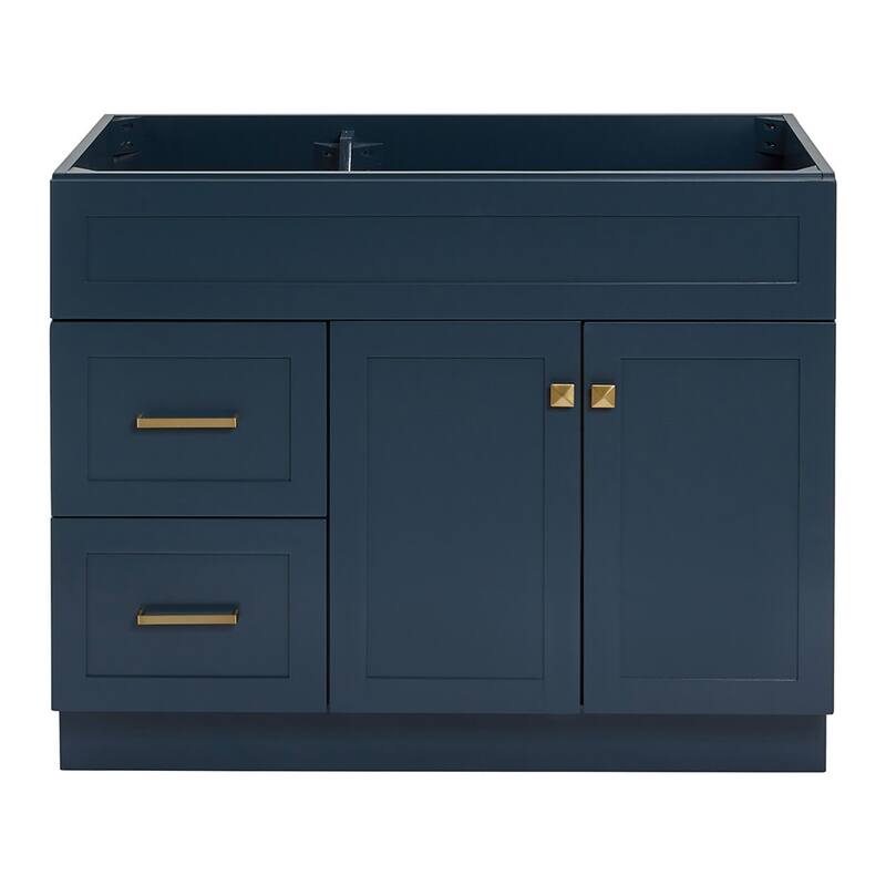 Ariel F042S-R-BC Hamlet 42" Single Free Standing Vanity Cabinet Only - Midnight Blue - Painted