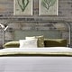 preview thumbnail 22 of 23, Vintage Series Distressed Queen Metal Headboard Green