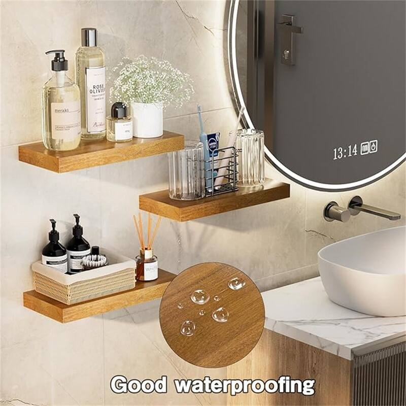 Wooden Floating Shelves for Wall 15.7 - 7.08"D x 15.7"W x 1.54"H