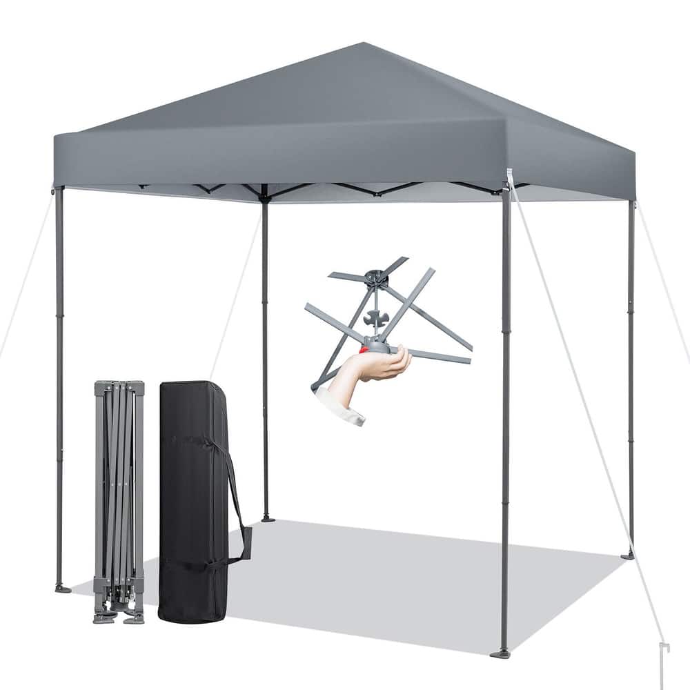 Gymax Patio 6.6 x 6.6ft Outdoor Pop-up Canopy Tent Portable Sun