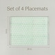 preview thumbnail 61 of 91, over&back Hand-Blocked 100% Cotton Placemats - Machine Washable - Set of 4