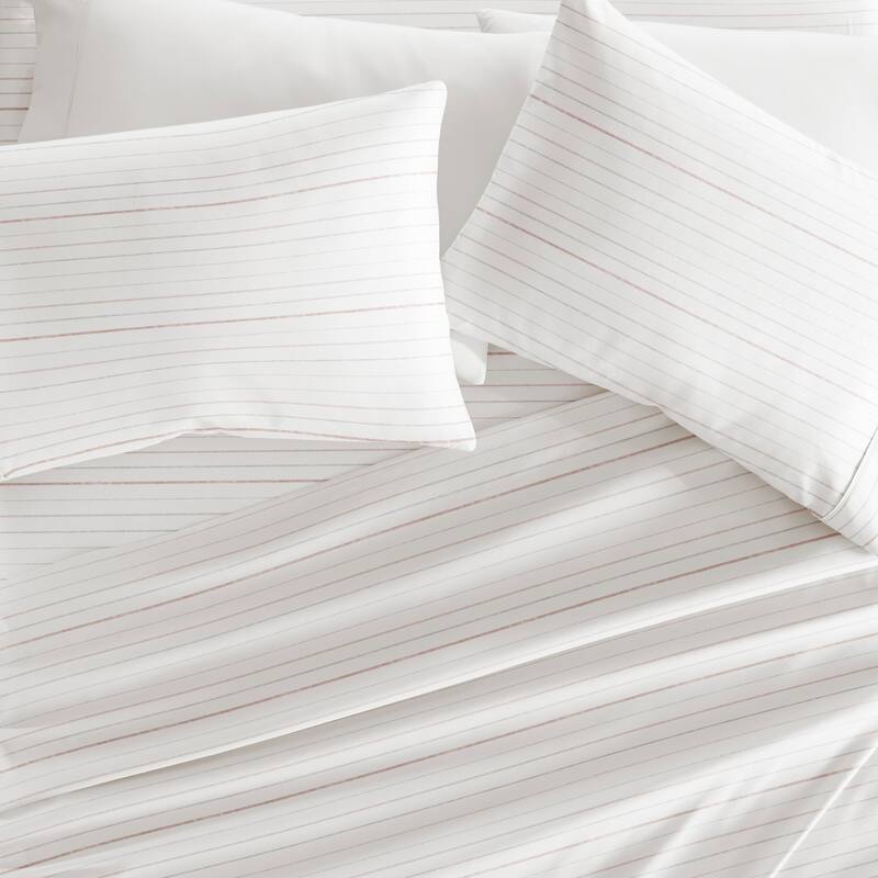 Soft Lines Patterned Ultra-Soft Bed Sheet Set