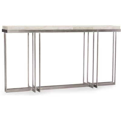 Hooker Furniture 64-3/4 Inch Long Steel and Onyx Console Table from