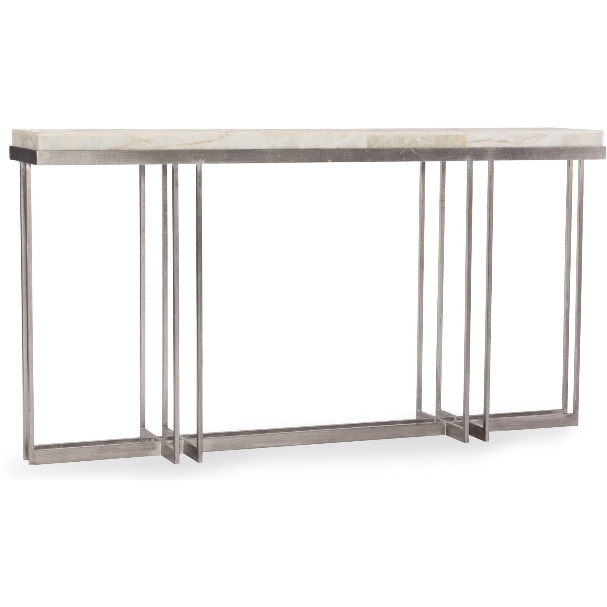 Hooker Furniture 64-3/4 Inch Long Steel and Onyx Console Table from