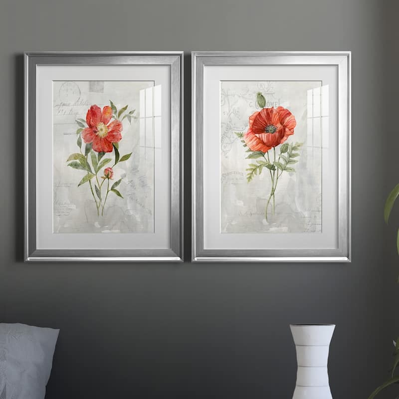 Linen Peony Premium Framed Print - Ready to Hang