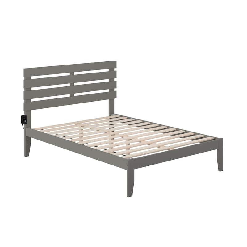 Oxford Platform Bed with USB Charger
