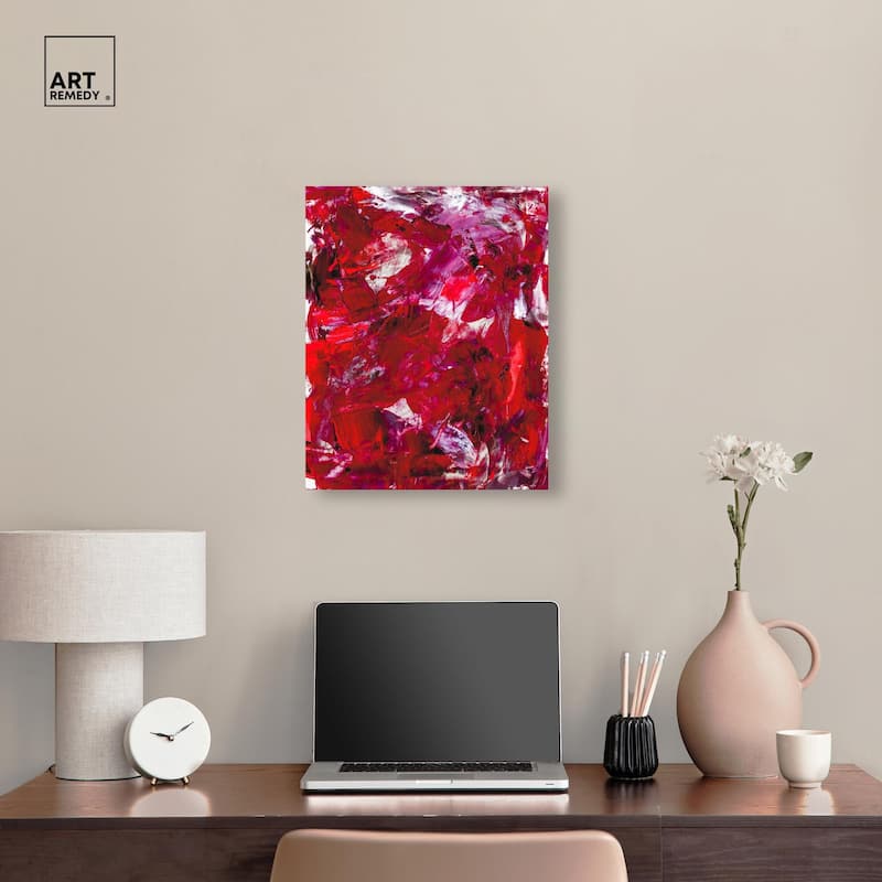 Eruption of Red II Canvas by Art Remedy, Gallery Wrapped
