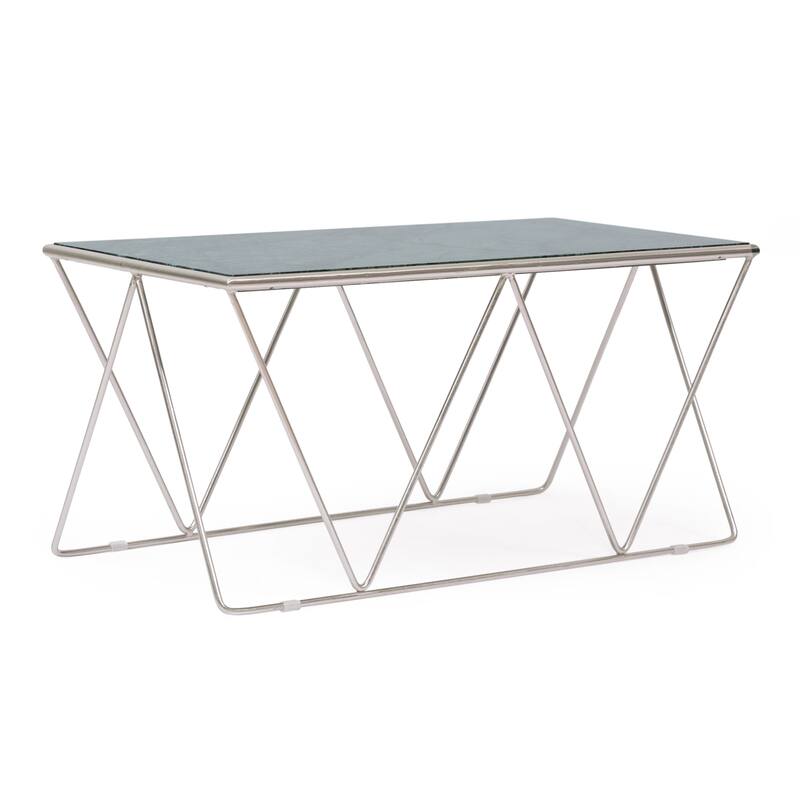 Modern Handcrafted Marble Top Coffee Table