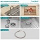 preview thumbnail 6 of 7, Lordear 21" Stainless Steel Sink Undermount Workstation Single Bowl Bar Sink or Kitchen Sink with Folding Faucet