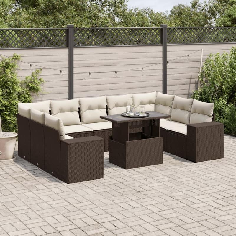 vidaXL Garden Sofa Set - 21.7 x 39.4 x 28.7