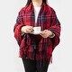 preview thumbnail 1 of 18, Glitzhome 50 x 60 Knitted Acrylic Plaid Woven Throw Blanket with Tassels