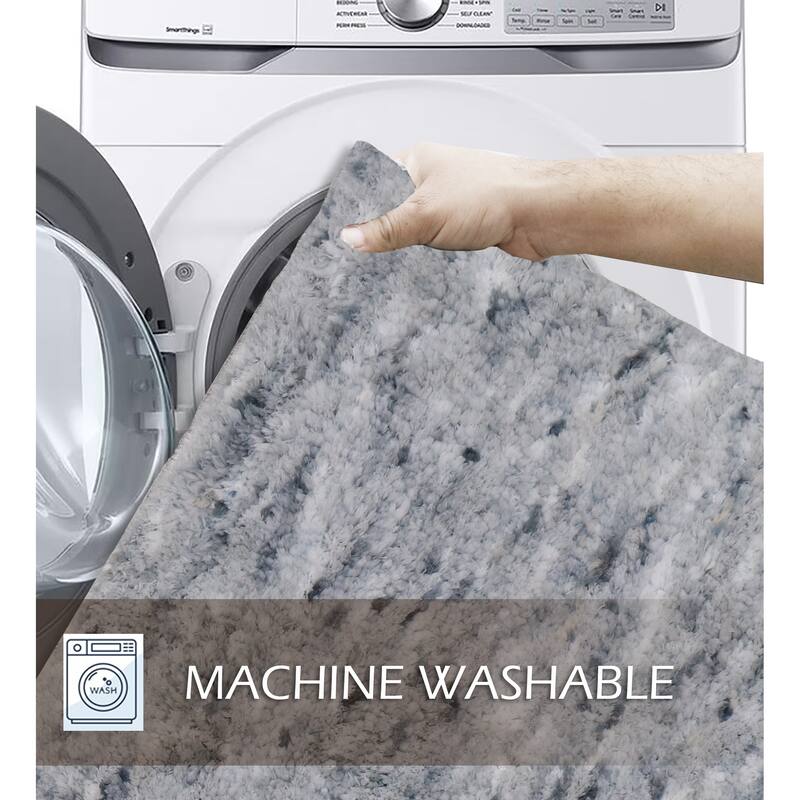 Home Weavers Cloud Comfort 100% Microfiber Bathroom Rug, Non Slip Bath & Water Absorbent Soft Bath Mat - 3 PC Set with Runner