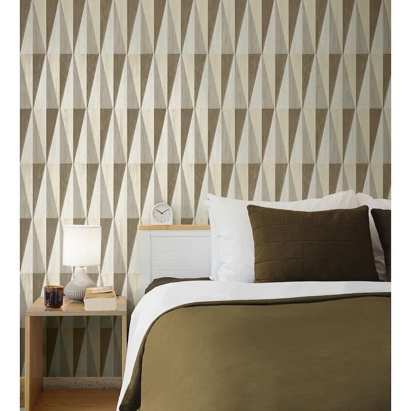 Harry & Grace Pieced Diamonds Peel and Stick Wallpaper