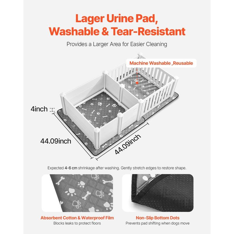 Adjustable Height Dog Whelping Box for Medium Dogs, Easy Clean