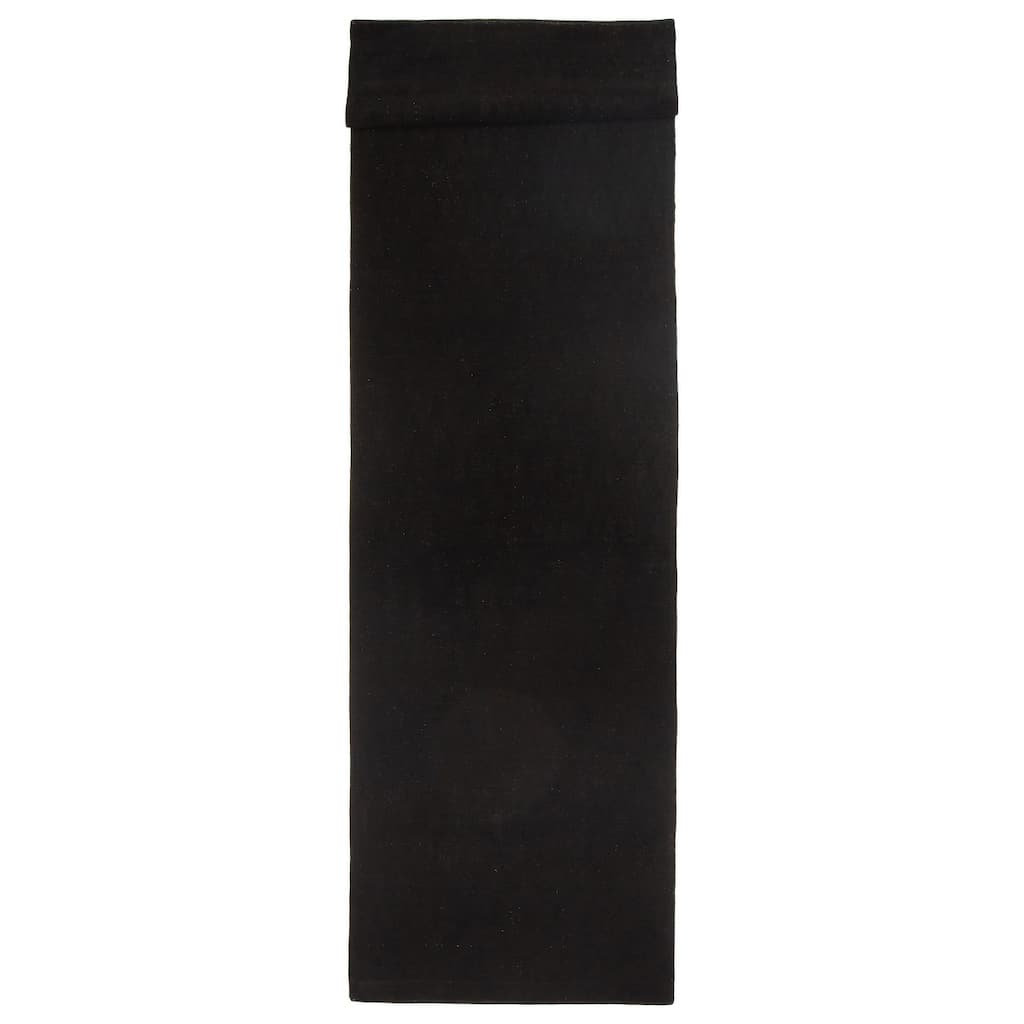 ECARPETGALLERY Hand-knotted Opulence Black Wool Rug - 3'0 x 12'6