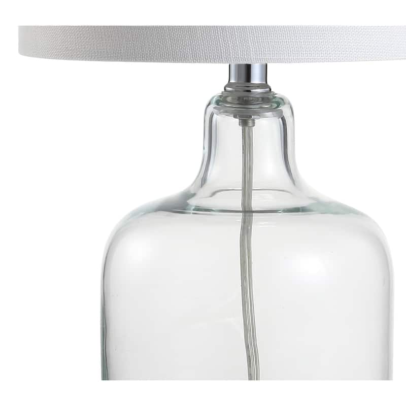 Owen 19" Glass Bell LED Table Lamp, Gold by JONATHAN Y