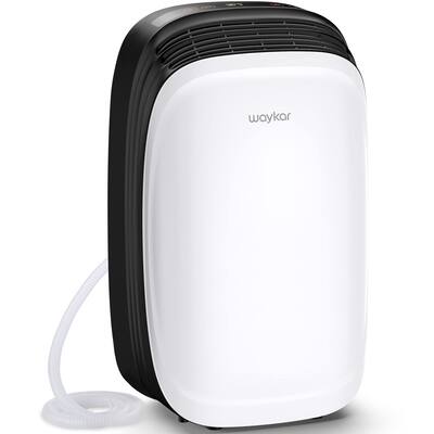 Waykar 2,000 Sq. Ft Dehumidifier for Home and Basement with Drain Hose and Reusable Air Filter