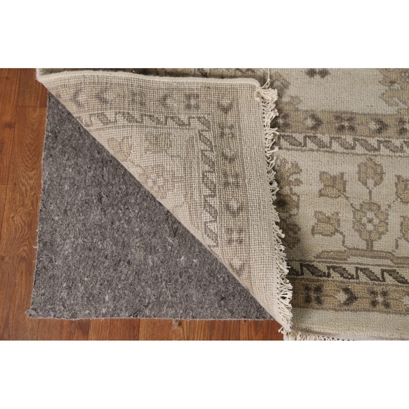 Oushak Area Rug Handmade Geometric Wool Carpet - 7'9"x 10'5"