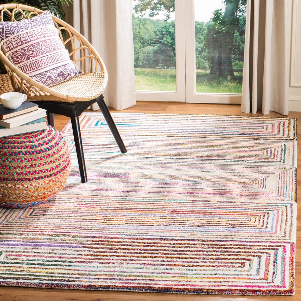 SAFAVIEH Handmade Nantucket Wibke Contemporary Cotton Rug