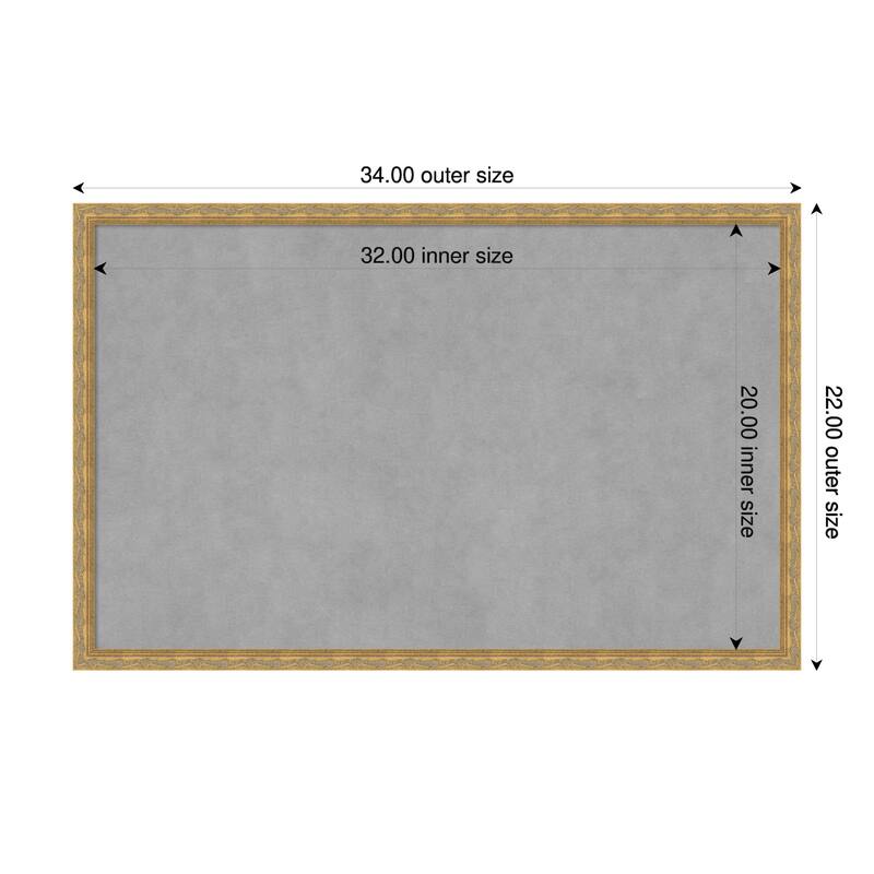 Amanti Art Mila Dark Gold Framed - 34 x 22 in - Mila Dark Gold