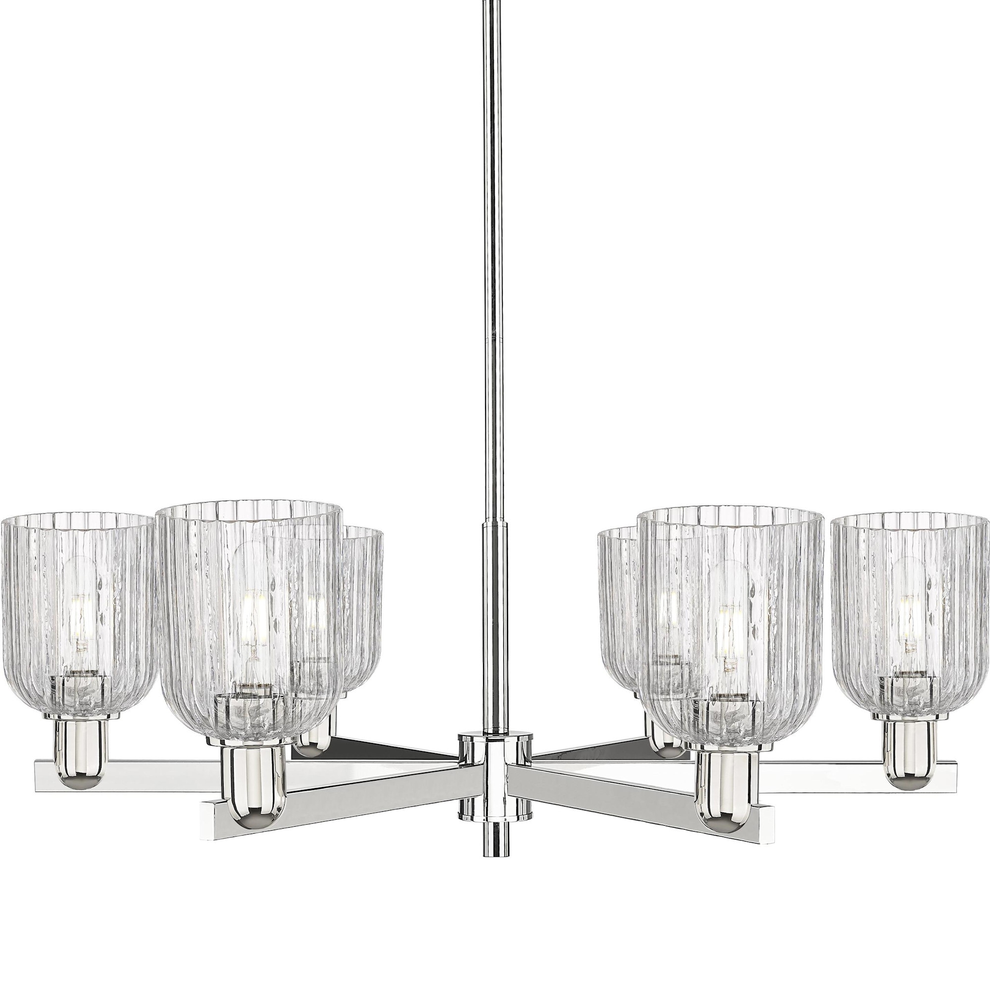 Innovations Lighting 716-6CR-11-35 Bridal Veil Chandelier Bridal Veil