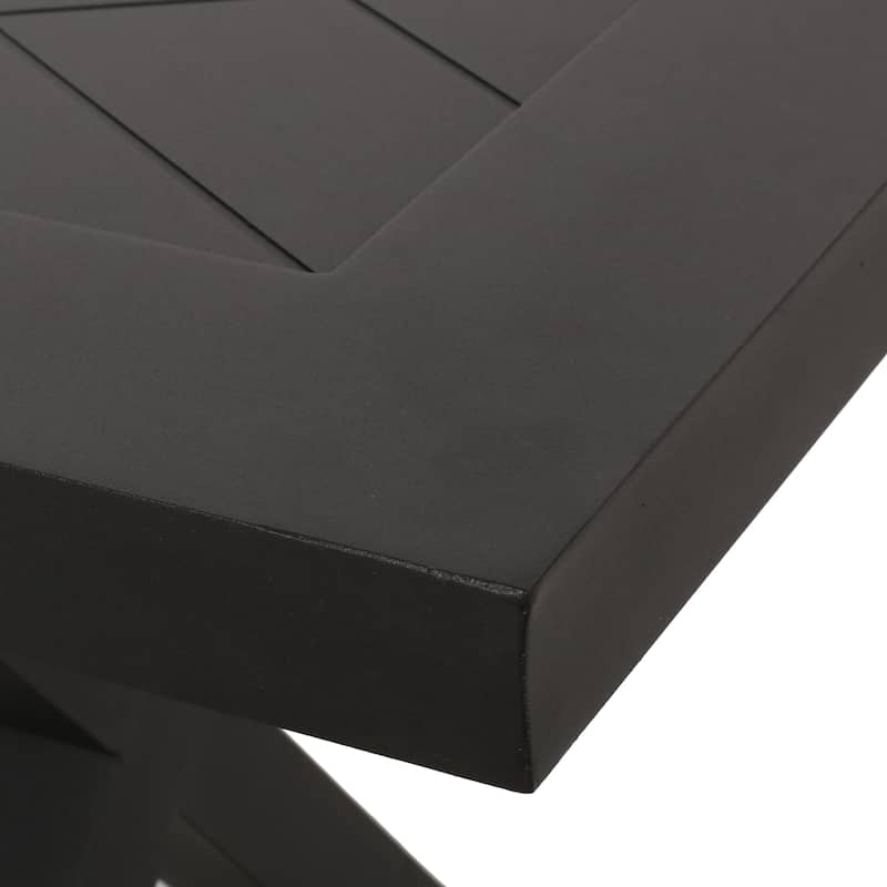 Roomfitters Outdoor Dining Bench, Stylish Bench, Durable Seating for Patio, Garden, and Backyard, Antique Matte Black Finish