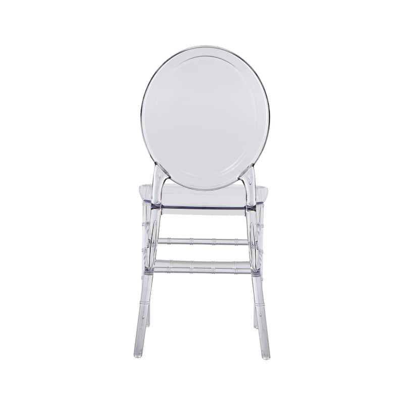Modern Designs 2 and 4-piece Set of Stackable Transparent Ghost Chairs for Events - N/A