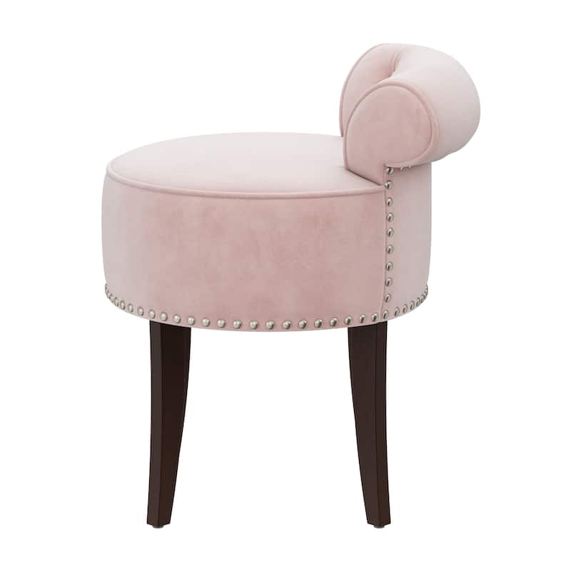 Hillsdale Furniture Lena Wood Vanity Stool