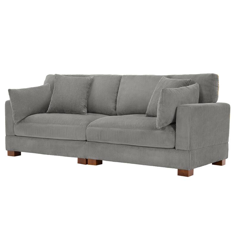 Sectional Sofa Set Modular Couch with Ottomans