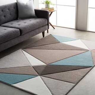 Artistic Weavers Modern Geometric Carved Area Rug