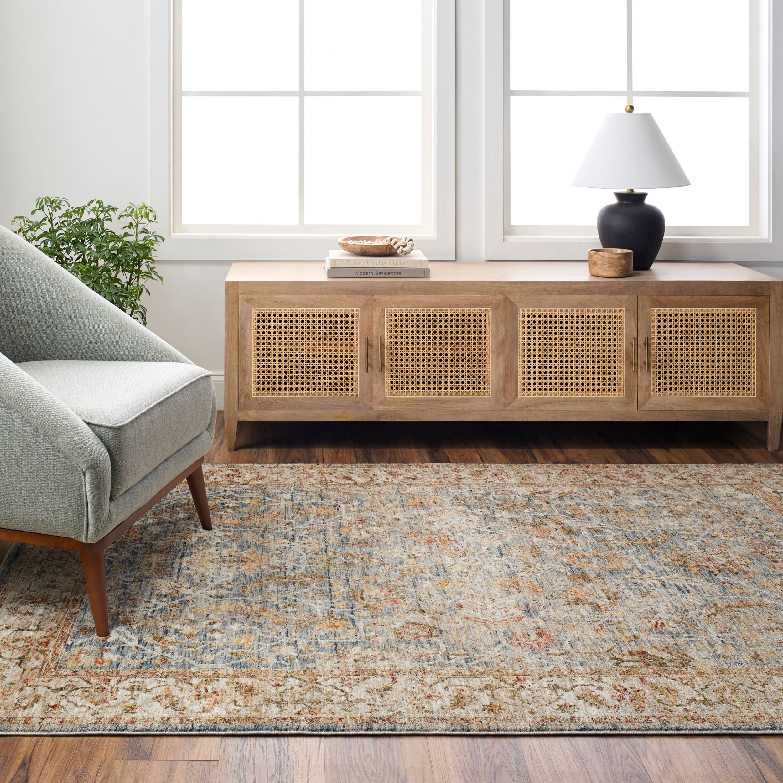 Livabliss Transitional Mona Lisa Medallion Area Rug