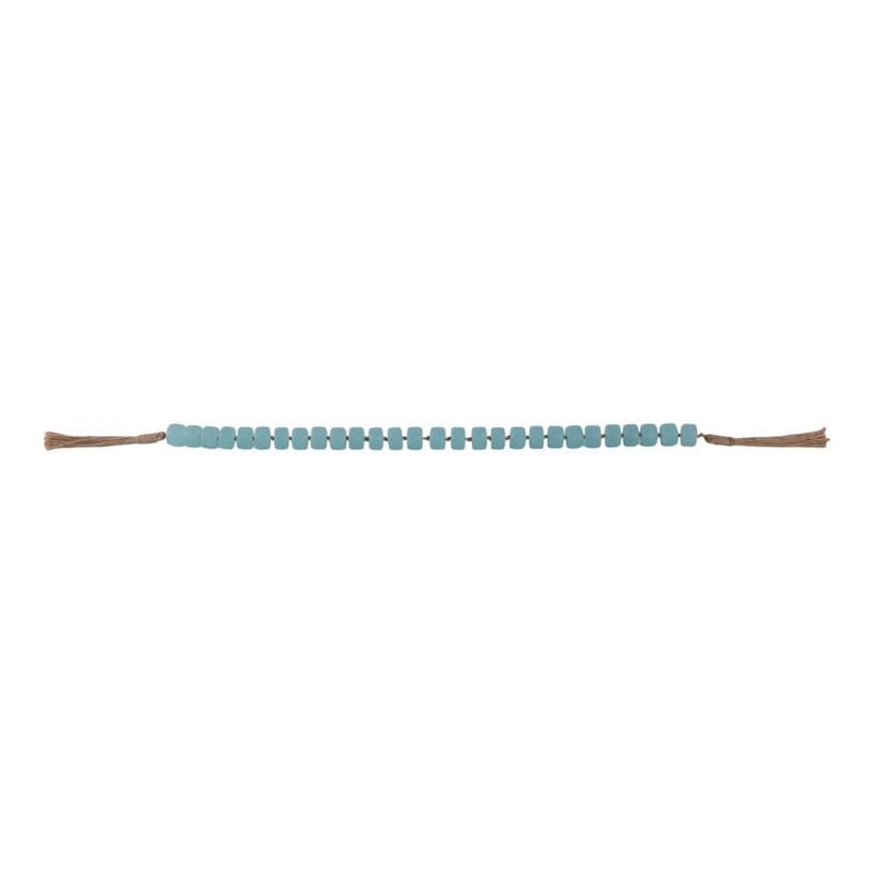 Resin Jute Decorative Beads Tassel Accents Featuring Woven Detailing