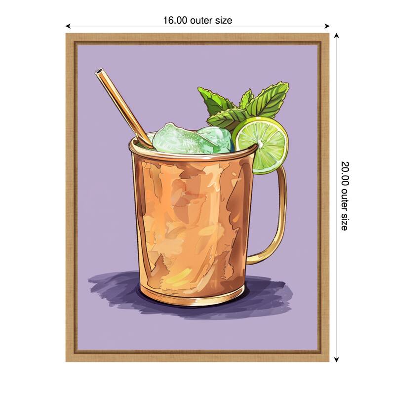 Moscow Mule by Jolly and Dash (16 x 20 in.), Framed Canvas Wall Art Print