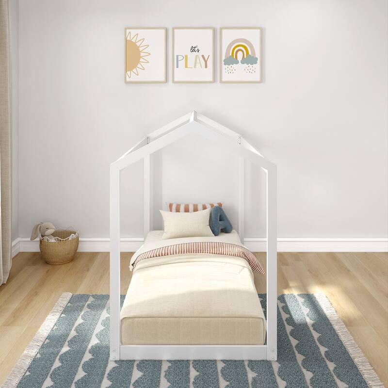 Max and Lily Classic Twin Floor House Bed