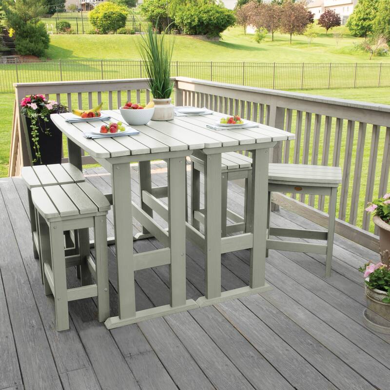 Lehigh 6-Piece Outdoor Balcony Set - Counter-height
