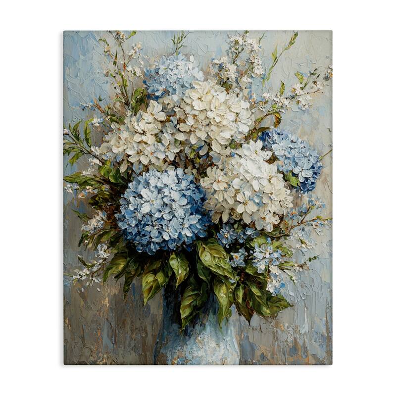 Stupell Muted Classic Hydrangeas Canvas Wall Art Design By Franklyn Gregory - 16 x 20