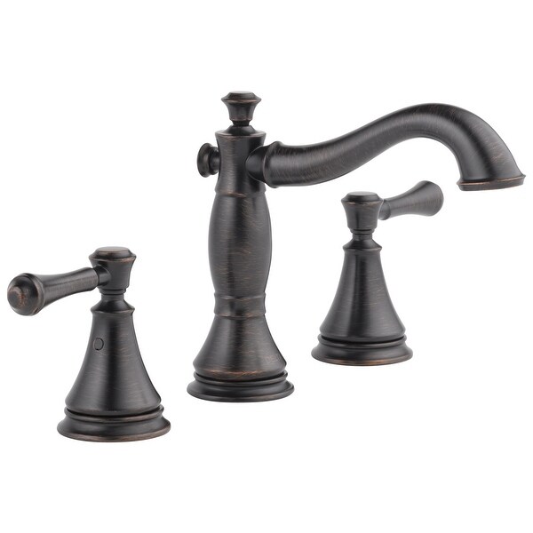 Delta 3597LF-MPU Cassidy Widespread Bathroom Faucet with Pop-Up Drain. Opens flyout.