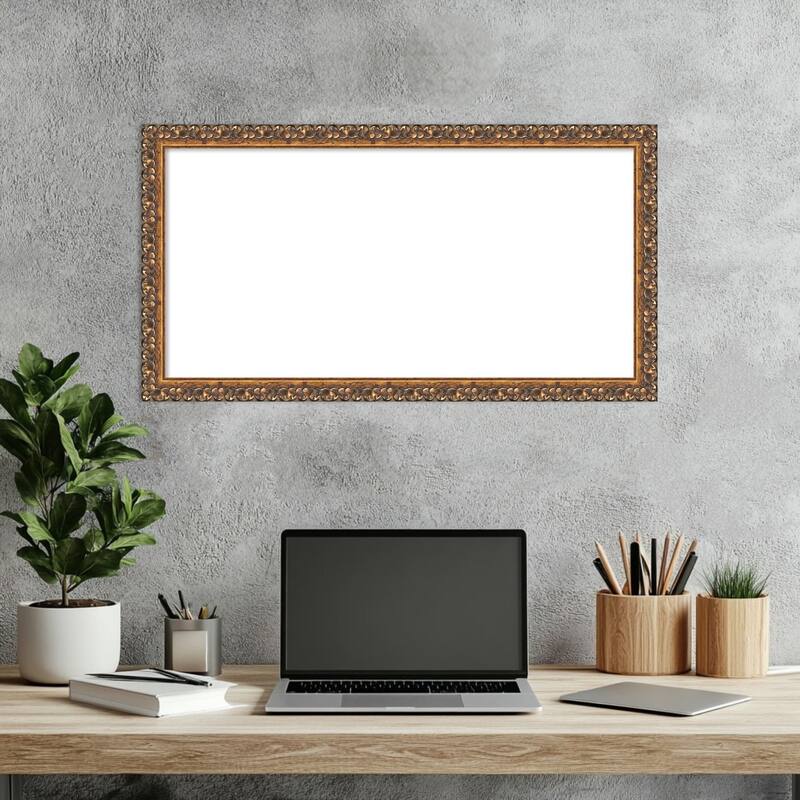 Amanti Art Antique Bronze Framed Dry Erase Magnetic Board