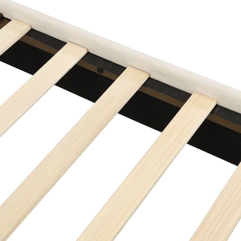 Christopher Knight Home - Alice Modern PU Upholstered King Canopy Bed Frame with Iron Legs