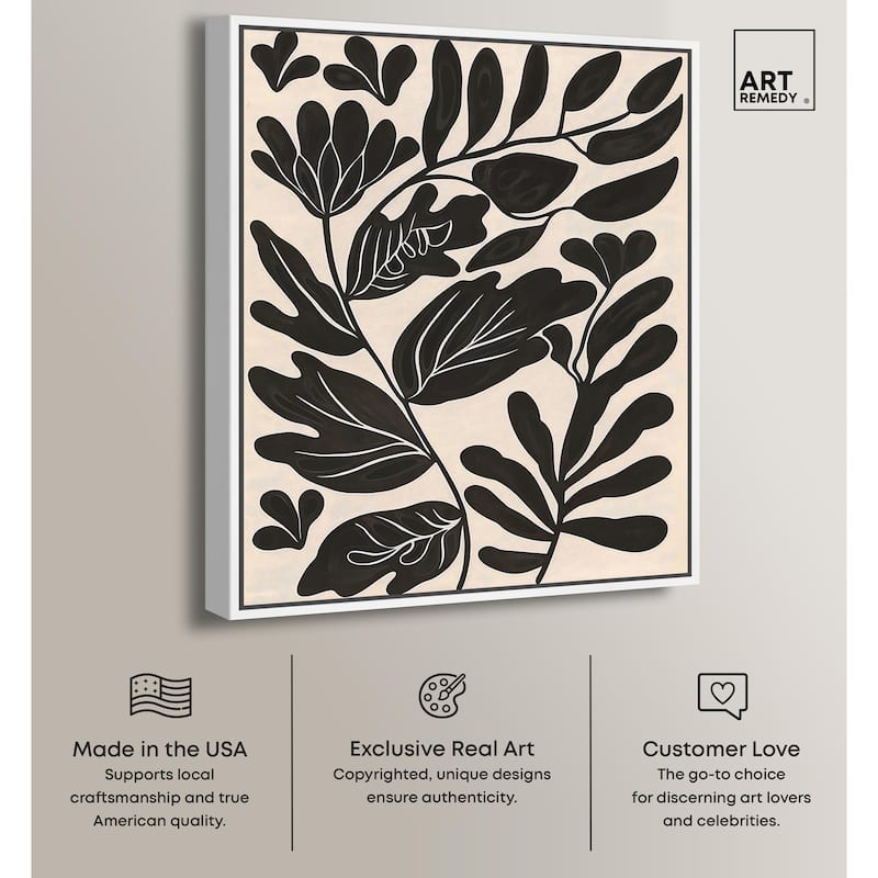 Ebony Eden Essence I Canvas by Art Remedy