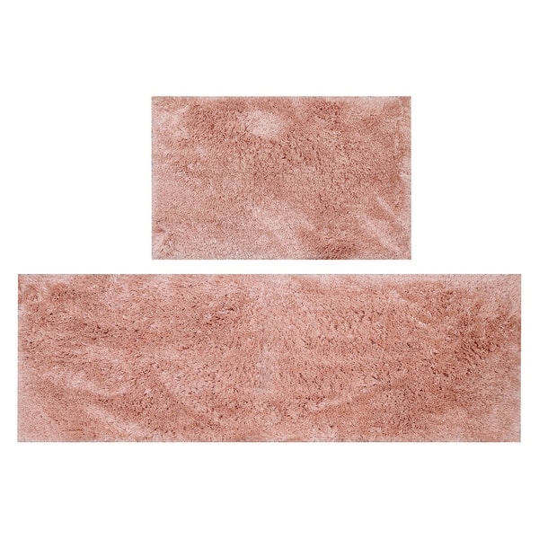 slide 2 of 133, Luxury Plush Bathroom Rug Set - Quick-Dry, Soft Microfiber, Non-Slip, Absorbent & Washable Bath Mats Coral - 2 PC SET